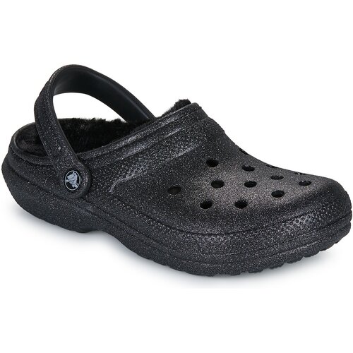 Crocs Cokli Classic Fuzz Lined Glitter Clog Črna Cene