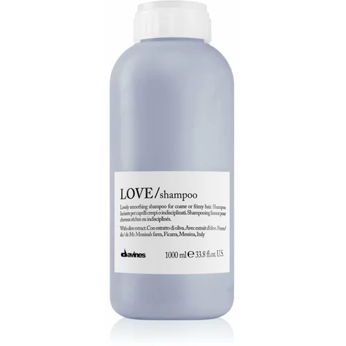 DAVINES Love Olive šampon za glajenje las za neobvladljive lase 1000 ml