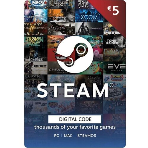  Steam Wallet Gift Card &euro;5 Digital Code Cene
