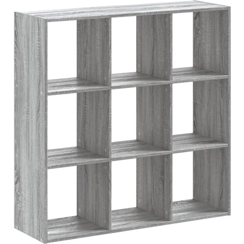 VidaXL Knjižna omara siva sonoma 102x32x102 cm inženirski les, (21268518) Slike