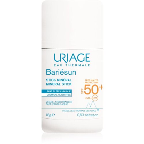 Uriage Bari&amp;eacute;sun Mineral Stick SPF 50+ mineralna za&amp;scaron;čitna paličica za občutljive predele kože SPF 50+ 18 g Slike