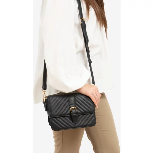 SHELOVET Black quilted small handbag
