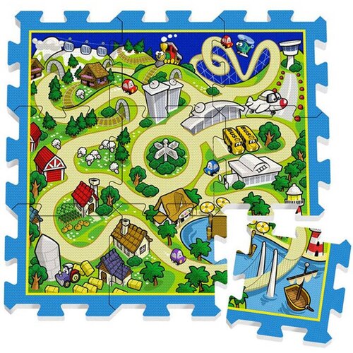 Stamp Podloga od pjene puzzle 31x31cm ulice Slike