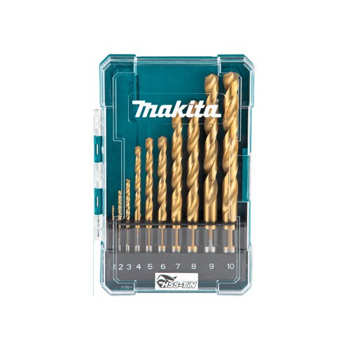 Makita 10-delni set svedrov za kovino hss-tin 1-10mm (D-72849) Cene