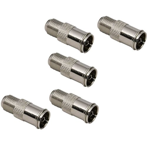 BKL Electronic 0403553 koaksialni F adapterski set Priključki: F-hitra vtičnica\, koaksialna vtičnica IEC 5 kos, (20432569) Cene