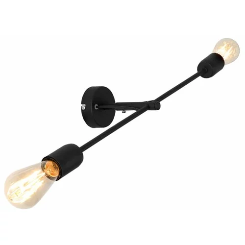 Custom Form crna zidna lampa s dvije žarulje Twigo, širina 60 cm