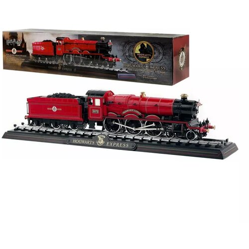 Noble Collection harry potter - hogwarts express die cast train model and base Cene