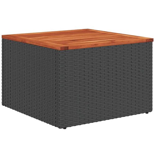 VidaXL 6-dijelni set vrtnih sofa s jastucima crni od poliratana Slike