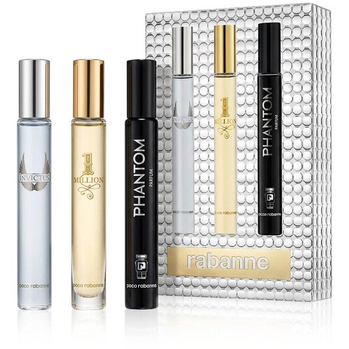 Paco Rabanne Travel Spray Set darilni set parfum Phantom 10 ml + EDT Invictus 10 ml + EDT 1 Million 10 ml za mo&scaron;ke Cene