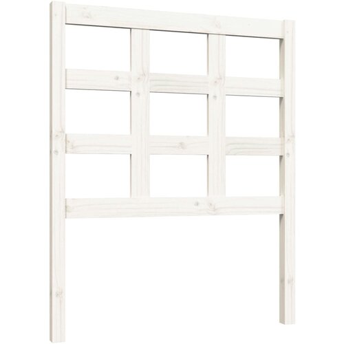 Maison Chic posteljno vzglavje - vzglavna omarica - nočna omarica belo 80,5x4x100 cm trdna borovina, (21706341) Cene