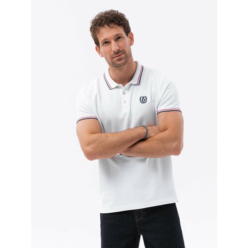 Ombre Men's polo shirt with contrast trim Slike