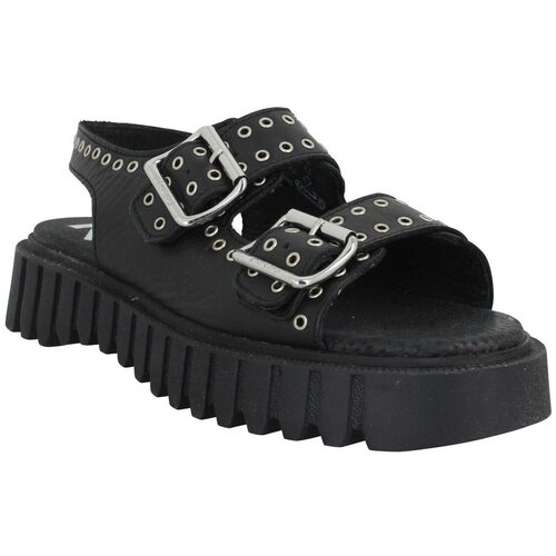 Kickers Sandali &amp;amp; Odprti čevlji Kick Falk Cuir Femme Noir Črna Slike