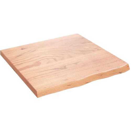 VidaXL Zidna polica svjetlosmeđa 60 x 60 x 4 cm od obrađene hrastovine Slike