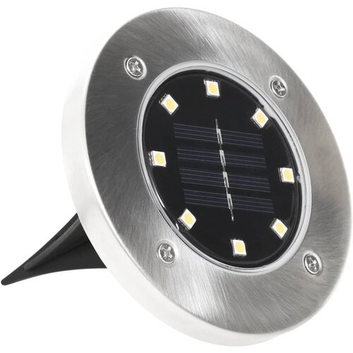  Solarne podne svjetiljke 8 kom s LED žaruljama bijele Slike