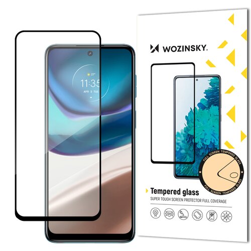 Wozinsky Trpežno kaljeno steklo 9H za celoten zaslon za Motorola Moto G42 z ohi&scaron;jem prijaznim okvirjem, črna, (21533955) Cene