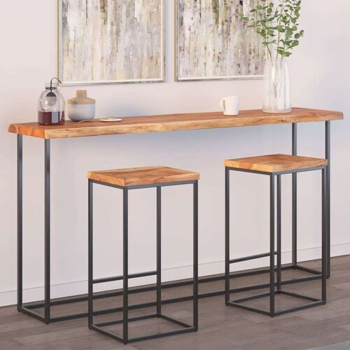 Stolna ploča 160x40x2 5 cm pravokutna bagremovo drvo živi rub Cijene