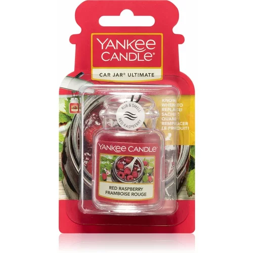 Yankee Candle red raspberry car jar viseč osvežilec za vozilo 1 ks