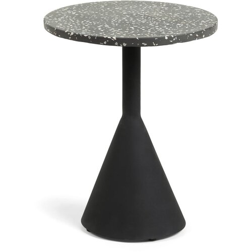 Kave Home Črna dodatna mizica La Forma Melano Slike