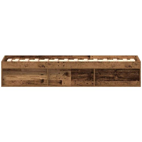 VidaXL Okvir kreveta bez madraca staro drvo 90x190 cm Slike