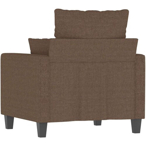  Fotelja smeđa 60 cm od tkanine Slike