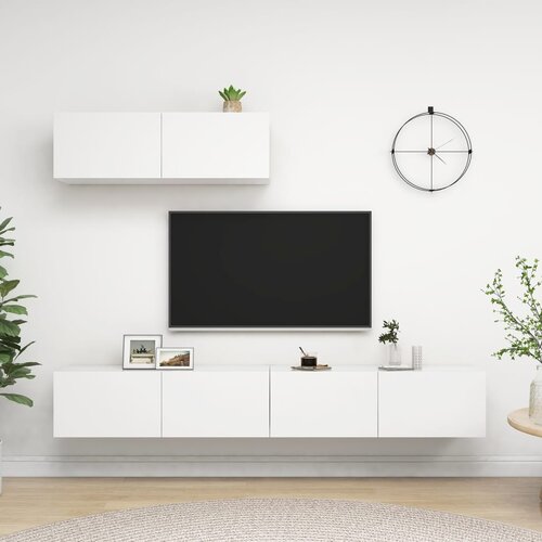 The Living Store TV omarice 3 kosi bela iverna plo&amp;scaron;ča - TV Omarica, (21375799) Slike