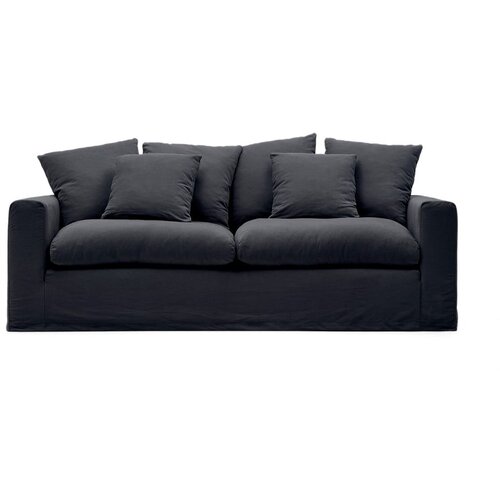 Kave Home Antracitno siva lanena sofa 240 cm Nora – Cijene
