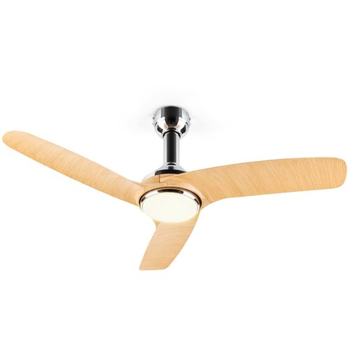 Klarstein Silent Service, stropni ventilator, Ø: 128 cm, moč: 25 W, lesen izgled Cene