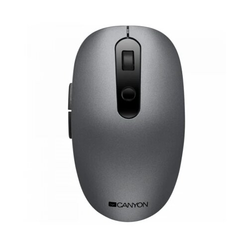 Canyon MW-9, 2 in 1 Wireless optical mouse with 6 buttons, DPI 800/1000/1200/1500, 2 mode(BT/ 2.4GHz), Battery AA*1pcs, Grey, 65 Cijene