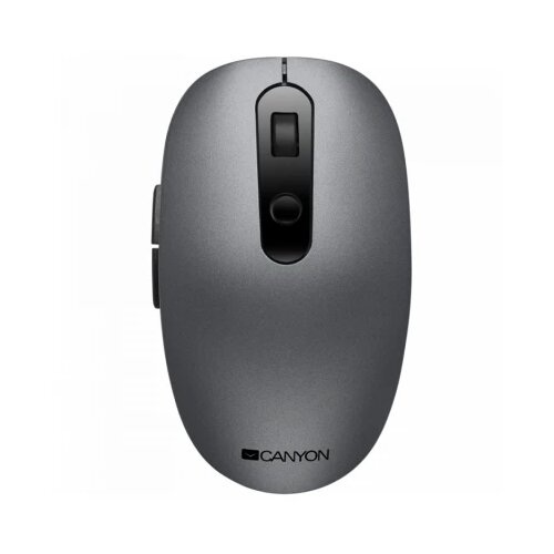 Canyon MW-9, 2 in 1 wireless optical mouse with 6 buttons, dpi 800/1000/1200/1500, 2 mode(bt/ 2.4GHz), battery AA*1pcs, grey, 65.4*112.25*32.3mm, 0.092kg Cene