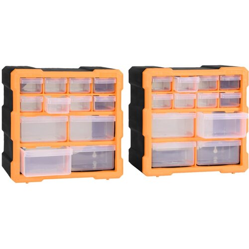  Organizatori s 12 ladica 2 kom 26,5 x 16 x 26 cm Slike