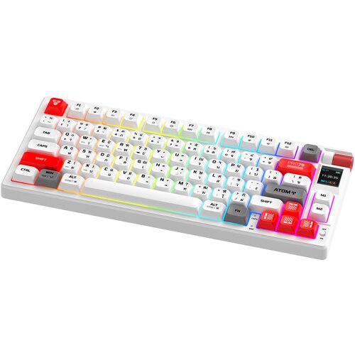 Fantech tastatura mehanička gaming MK917 rgb atom PRO79 wireless bela (red switch) Slike