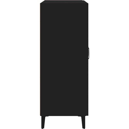  Komoda crna 69,5 x 34 x 90 cm od konstruiranog drva Slike