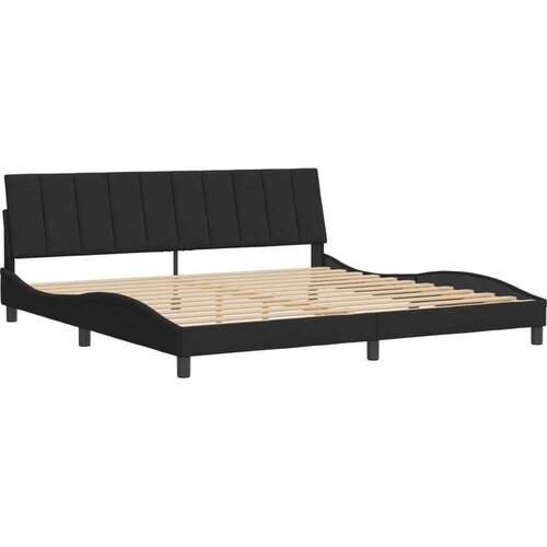  Okvir za krevet s uzglavljem crni 200x200 cm bar&amp;scaron;unasti Slike