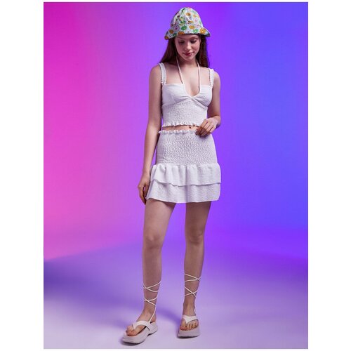 Koton Skirt - White - Mini Slike