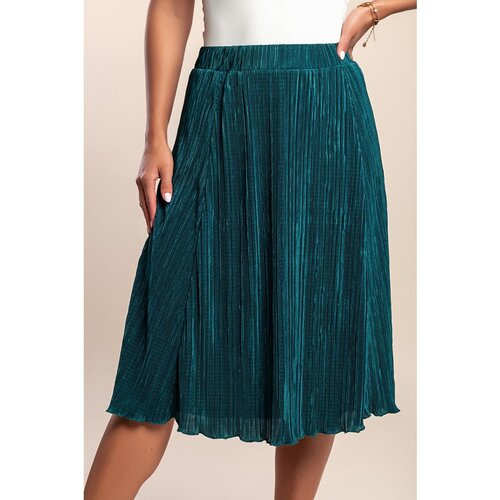 Fenzy Plus Size Plisirano Krilo, Zeleno Cene