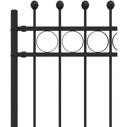  Ograda u obliku prstena Crna 200 x 130 cm Slike