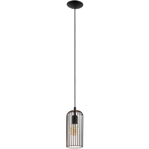 Eglo Viseća lampa ROCCAMENA E27 13 cm crna/bakar 49644 Cene