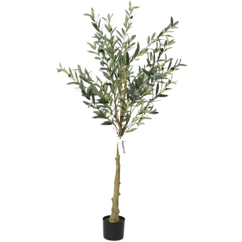 BZ 150Cm Sestavljiva Umetna Zelena Oljčno Drevo Umetna Plastika Potted Rastlina Za Sodoben Dom Pisarna Božična Dekoracija, (5000009127) Cene