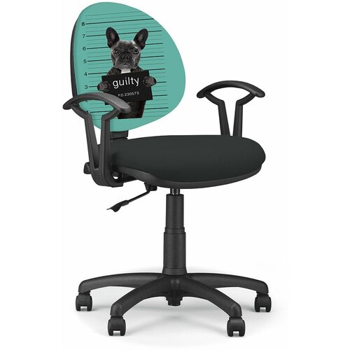 Smart koncelarijska stolica (64x64x89/100 cm) crna/pas Slike