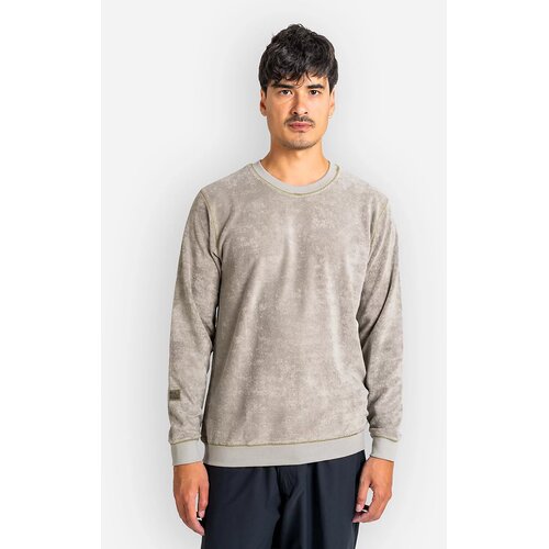 Reell Coverstitch Crewneck Pulover shadow green Cene