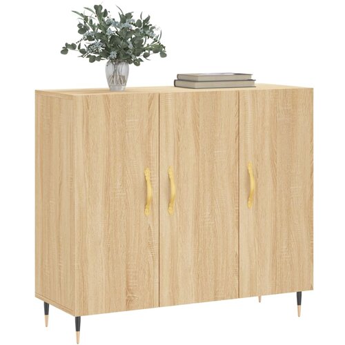  Komoda boja hrasta sonome 90x34x80 cm od konstruiranog drva Slike