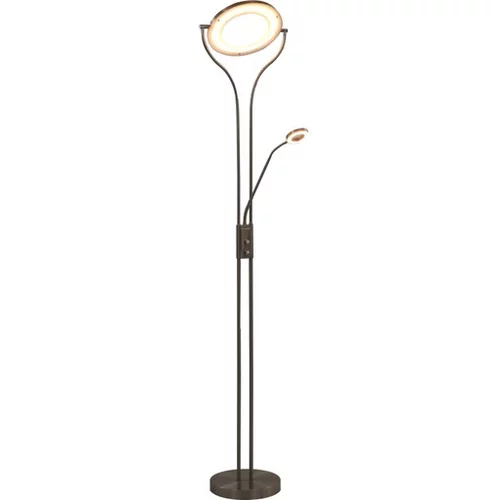  Stoječa svetilka 18 W srebrna 180 cm z možnostjo zatemnitve