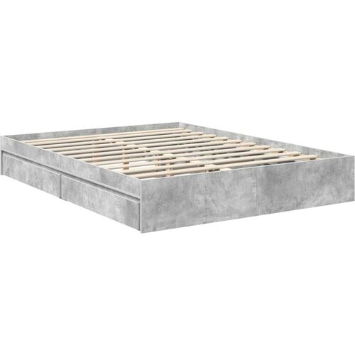  Okvir za krevet s ladicama Betonski sivi 150 x 200 cm Slike