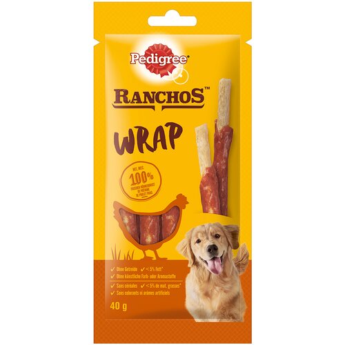 Pedigree Ranchos Wrap - Varčno pakiranje: pi&amp;scaron;čanec 3 x 40 g Slike