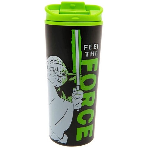 Pyramid Termos šolja Star Wars - Yoda - Feek the Force - Metal Travel Mug Cene