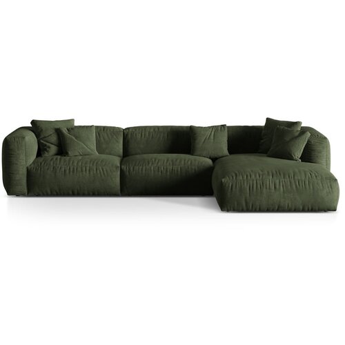 Micadoni Zelena kutna garnitura od bouclé tkanine (s desnim kutom) Martina – Home Cijene