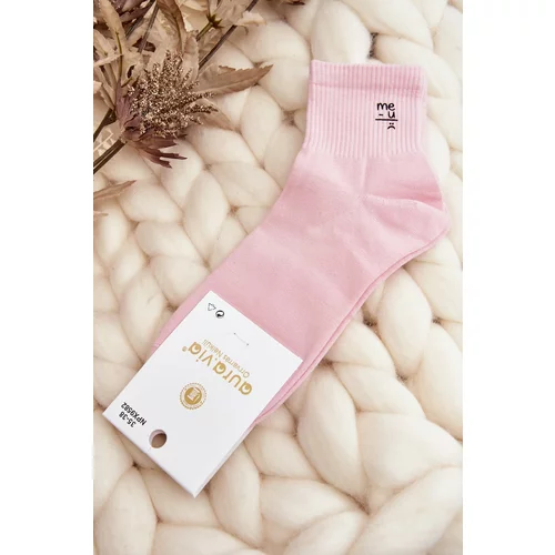 Kesi Women's Cotton Socks Pink