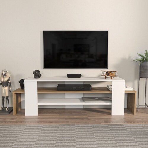 HANNAH HOME Hanah TV komoda Lenora, 150x45x35 cm, Bijela-Orah Cene