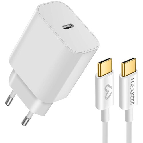 Oem Mayaxess, Omrežni polnilnik za Google Pixel 10 Pro XL 20W + 1m USB-C kabel, Bela, (5000213612) Cene