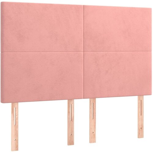  Boxspring - Krevet s oprugama i madracem ružičasti 140x190 cm bar&amp;scaron;unasti - Ružičasta 140 x 190 cm Gladak dizajn Slike